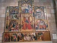 Cloisters Retable vie de St Andre Perpignan  P1030687